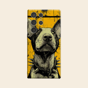Spiked Collar Bull Terrier Luxury Fashion Full Lens Protective Case for Samsung Galaxy S26 S25 S24 A56 A36 Plus Ultra