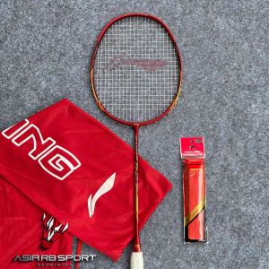 Raket Badminton Bulutangkis LINING WINDSTORM 75 Head Heavy Extra Smash Power 30Lbs Fullset Bonus Tas Dan Handgrip
