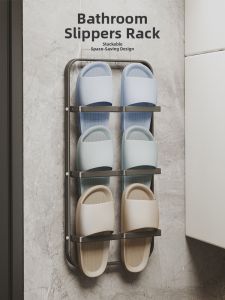 youqin | No-Drill Waterproof Bath Shoe Rack Wall-Mounted Shelf