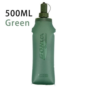 OFFBONDAGE | 250ml/500ml Cycling Sports Water Bottle MTB Bottle Leak Proof Large Caliber TPU Folding Water Cup Running Hiking Accessories