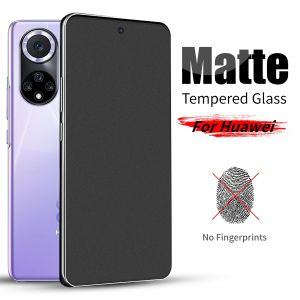 3 Pcs 9H Frosted Matte Anti fingerprints Tempered Glass For Huawei P20 P30 P40 P50 Lite Pro Nova 5T 7i 7 9 10 Se 8i 11 11i Y70 Y90 Honor 8X 9X Y6s Y7a Y9a Y9s Y7 Pro Y9 Prime 2019 Y6P Y7P Screen Protector