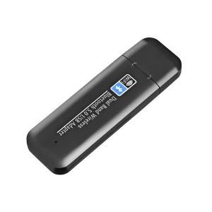 USB WiFi Bluetooth Adapter 1300Mbps Dual Band 2.4/5GHz Wireless Network Card USB WiFi Dongle for PC/Laptop/Desktop