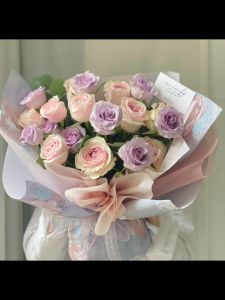 15pcs Dream Garden  Flower Packaging paper Pattern Flower Bundle Packaging not waterproof paper