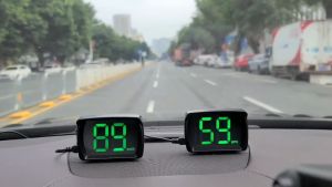Universal KMH MPH Reminder Meter Dual Chips Smart Digital Speed Meter HD LCD Display Plug and Play Big Font for All Vehicle