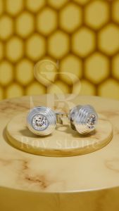 RoyStone - Anting Wanita Moissanite Aksesoris Perhiasan Original Lapis Emas - Molly Earrings