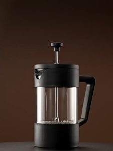 SG Ready Stock French Press Coffee Maker Glass Coffee Plunger Heat Resistant Coffee Tea Brewer for Home Office