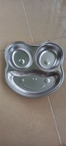 khay cơm 3 ngăn 4 ngăn trẻ em ăn dặm cho bé hình thú inox 304