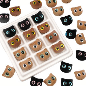 1Pc 19x17mm Colorful Resin Flocking Cat Head Beads Charms for Jewelry Making DIY Bracelet Keychain Mobile Phone Chain Accessories