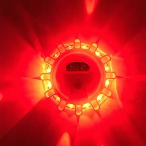 USB Rechargeable Warning Light LED Road Flares Emergency Lights Roadside Safety Beacon Disc Flashing Magnetic Beacon
