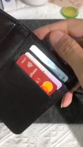 Ultra-thin Men Wallets Multi-Function Drivers License Leather Case Youth Mini Student ID Card Wallet Dompet Lelaki