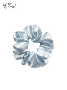 KRRAMEL | Luxury Silk Scrunchie Light Blue Birthday Gift