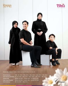 NIBRAS SARIMBIT TERBARU | BAJU COUPLE KELUARGA | GAIA BLACK ( SARIMBIT 2025 )