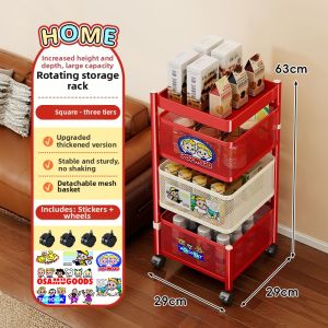 Mobile Multi-level Rotatable Storage Rack