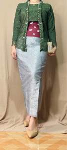 Rok span songket palembang bahan tebal/rok songket palembang /rok wisuda/rok kondangan