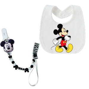 Disney | Baby nipple clip chain type nipple clip baby feeding bib newborn chain clip baby car seat safety chain cute gift