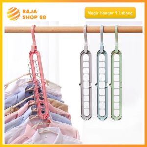 Gantungan Baju 9 Lubang Magic hanger 9in1 Hanger Baju Ajaib 9 Lubang