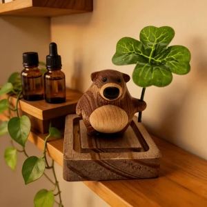 Gấu Dễ Thương Hương Thơm Khuếch Tán Tinh Dầu Gỗ Hình Tượng Tinh Dầu Hương Thơm Vật Trang Trí Cho Xe Ô Tô Nhà Phòng Ngủ Bàn Trà Hốc Trang Trí Hương Liệu
