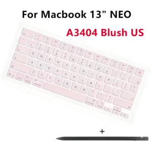 New US English Keyboard Keycap Set Blush For Macbook Neo 13" A3404 Replacement Laptop Repair Keys Caps