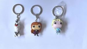 Bandai | Pocket Figure Keychain Princess Anna Elsa Olaf Collection Toys for Children with Box