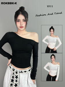 Áo Thun Nữ ROKBBK-K Hip Hop Jazz Casual Fit Dáng Múa Thường Ngày Quần Áo Thể Thao Mùa Xuân Cotton 85% Dài Tay Cổ Tròn