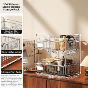 Large Capacity Display Storage Rack 2 Tiers