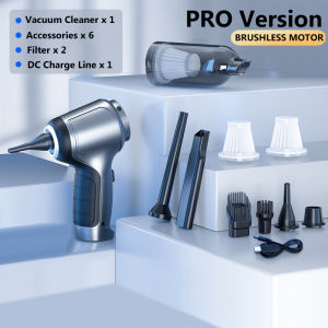 High Power Portable Wireless Handheld Vacuum Cleaner Brushless Motor Powerful Air Duster Machine For Car & Home