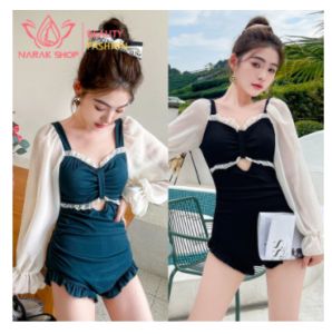 ชุดว่ายน้ำสุดฮอต ชุดว่ายน้ำวันพีซ ชุดว่ายน้ำแฟชั่นสำหรับผู้หญิงเนื้อผ้าดีมือไม่รีบ ราคาสุดคุ้ม