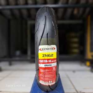 Ban ZENEOS ZN62 100/80-14 Ring 14 Tubeless Ban Harian dan Sport Touring Jenis Scooter Matic Moped Untuk Motor Honda Beat Scoopy Vario Genio Mio Fino Soul GT Xride Gear Nex Skydrive Address Lets Brusky PCX dll