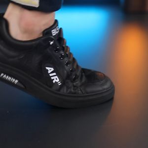 Sepatu Sneaker Pria Putih Model Kulit Buaya & Model Terbaru AIR-37