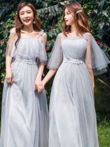Maidsmaid Long Evening Gown 2024 Slimming Fairy Tale Style Wedding Party Chorus Womens Dress Handmade Embroidery A-Line Skirt