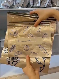 30Pcs Freezer Food Ziplock Pouch Food Resealable Storage Bag Aluminum Foil Odor-Proof Bag Thickened