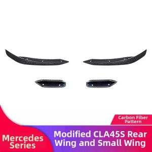AMG CLA45 S Front Bumper Lip Splitter Side Wings Rear Wing Mirror Cover Kit