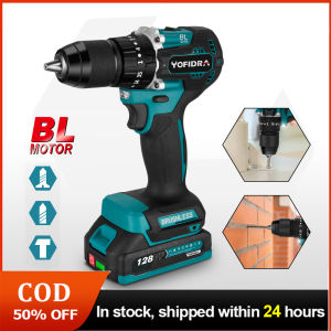 13Mm động cơ điện không chổi than khoan tác động 35 + 3 Mô-men Xoắn tuốc nơ vít điện không dây Tự Làm Công Cụ Điện Cho Makita 18V Pin