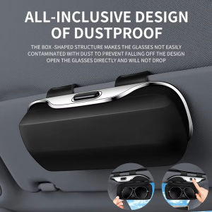 Car Eyewear Case Box Sunglasses Holder Sun Visor Storage Protective Frame Box Glasses Clip For Honda City Jazz C70 Civic Fc CRV Accord BRV HRV JAZZ FIT Jazz BRV