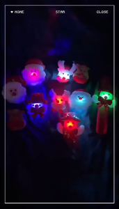 Snap Bracelet 12 Pcs Merry Christmas  Wristband Patting Hand Band Christmas Decoration LED Light