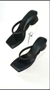 Queenza Alara Heels Jepit Polos Wanita Tinggi 5 Cm