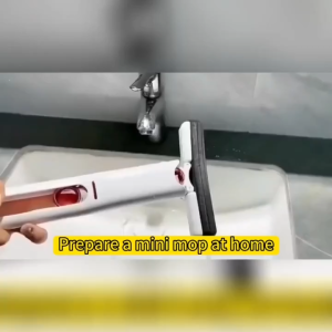 COZII  ไม้ถูพื้นมินิ ไม้ม็อบ ระบบหัวฉีด ไม่ต้องบิดน้ พกพาง่าย ดูดซับน้ําได้ดี สําหรับทําความสะอาดกระจก หน้าต่าง โต๊ะ ห้องครัว ห้องน้ํา