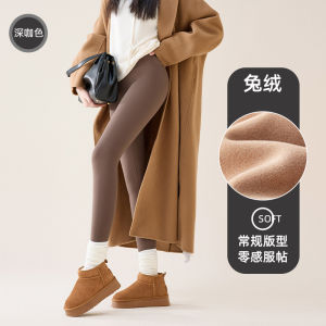 Fleece Lined High Waist Yoga Pants Womens Autumn Winter Outerwear Slimming Sharkskin Trousers Warm Base Layer Shorts