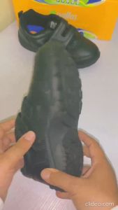 PALLAS JAZZ SCHOOL SHOES SINGLE VELCRO STRAP BLACK / Kasut Sekolah Hitam Pallas 2050215BK