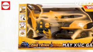 Đồ Chơi DUKA: Xe Công Trình Điều Khiển Từ Xa - Máy Xúc Gàu (DK81266)