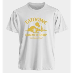 เสื้อยืดคอกลมแขนสั้นผ้าฝ้ายพิมพ์ลายธีมไซไฟสตาร์วอร์ส สไตล์อเมริกัน สำหรับผู้ชายและผู้หญิง ใส่เล่นกีฬา ใส่ลำลองในชีวิตประจำวันช่วงฤดูร้อน ทรงหลวม