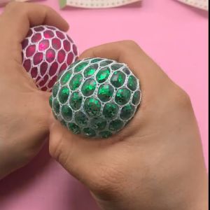Stress Ball For Squeeze Mesh Ball Anti Stress Toy Squishy Ball Stress Reliever Stress Ball Bola Mesh Squishy