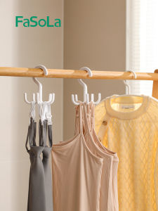 FaSoLa ตัวข้างหัวเข็มขัดห้าแฉกหมุนได้ ไม่ต้องเจาะ จัดระเบียบหมวก ตู้เสื้อผ้า อเนกประสงค์ ตัวข้างเสื้อผ้า ห้อยเสื้อ