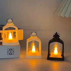 BINLU Flameless Candle Lamp Lantern & Electric Candle LED Lights Featuring Kandila na de Battery Candle Light Tealights Candles Ready Ideal for Lanterns Decoration Outdoor Cemetery Tribute & Bedroom Night Light – Candle Lantern Design