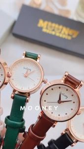 Mooney Jam Tangan Wanita Analog Gogoey Tali Kulit Original Fashion Korea G03