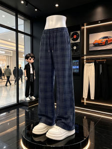 ZHUOCAN | Summer Lightweight Breathable Plaid Casual Pants