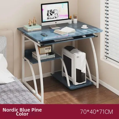 Mini Narrow Computer Desk With Printer Shelf 70cm