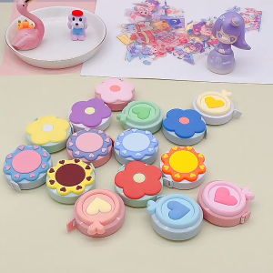 【1-3 Days Delivery】Macarone Soft Tape Measure Leather Cartoon Mini Double Scales Rulers Portable Home Craft Measurements Retractable 1.5M Measuring