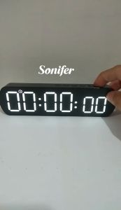 Sonifer Jam Timer Digital Jam Meja Alarm Timer Dapur Timer Mundur Countdown Timer Maju Stopwatch SMS-6639