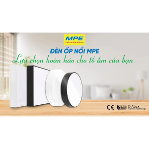 (MPE) Đèn Led Downlight ốp nổi tràn viền vuông trắng 16W 24W 32W 48W 6500K 4000K 3000K Đổi màu SSDL